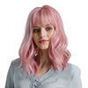 Femme Rose Perruques Courtes Bouclés Résistant À La Chaleur Synthétique Naturel Cheveux Vert Perruque pour Noir Blanc Fe