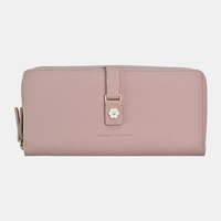 Femmes 10 emplacements pour cartes à glissière longue pochette portefeuille embrayages sac