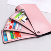 Femmes 15 emplacements pour cartes Patchwork Long Wallet Purse