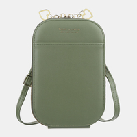 Femmes 4 emplacements pour cartes 6, 5 pouces sac de téléphone sac ovale sac à bandoulière