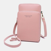 Femmes 5Card Slots Phone Bag Solid Crossbody Bags