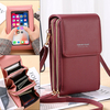 Femmes 6, 5 pouces écran tactile sac RFID pochette sac de carte grande capacité multi-poches bandoulière téléphone sac