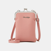 Femmes 9 emplacements pour cartes 6, 3 pouces sac de téléphone sac bandoulière solide sac à bandoulière