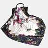 Femmes 90 cm Imitation Soie Floral Lettre Motif Élégant Multi-usages Garder Au Chaud Large Carré Écharpe Châle