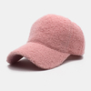 Femmes Agneau Cheveux Chaud Hiver Extérieur Pare-Soleil Casual Couple Chapeau Chapeau De Baseball