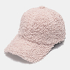 Femmes Agneau Cheveux Soft Chaud Hiver Extérieur All-match Doux Pare-Soleil Chapeau De Baseball