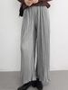 Femmes All Match Cheville Jambes Larges Longueur Pantalon Décontracté Solide