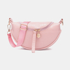 Femmes Alligator Semi-cercle Saddle Bag Crossbody Bag Leisure Chest Bag