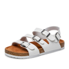 Femmes Beach Comfy Triple Buckle Strap Soft Sandales plates en liège