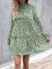 Femmes Bohème Retro Genou Longueur Polka Dots Casual Midi Robes