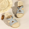 Femmes Bohême Weave Cut-Out Casual Comfy Wearable Wedges Sandales