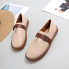Femmes Boucle Décoration Fermée Toe Flats