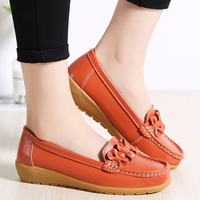 Femmes bowknot couture décor confortable mocassins antidérapants décontractés