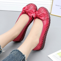 Femmes bowknot décor confortables mocassins décontractés antidérapants