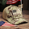 Femmes Camouflage militaire Style dimpression drapeau américain Hallow Out respirant Cool Baseball Hat