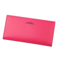 Femmes Candy Couleur Long Portefeuilles Sac Casual Porte-monnaie Porte-monnaie