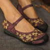 Femmes Casual Flower Loafers Soft Chaussures plates