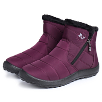 Femmes Casual Keep Warm Zipper Ankle Snow Boots