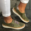 Femmes Casual évider respirant Slip On Flats
