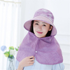 Femmes été châle large bord visière plage cap