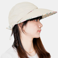 Femmes été UV Protection détachable maille chapeau de soleil chapeau de visière à bord sauvage chapeau de Baseball pour