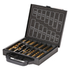 Forets HSS Drillpro 99 pièces avec boîtier en métal 1.5-10mm foret hélico dal en acier à haute vitesse plaqué titane pou