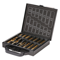 Forets HSS Drillpro 99 pièces avec boîtier en métal 1.5-10mm foret hélico dal en acier à haute vitesse plaqué titane pou