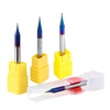 Fraise à 2 dents HRC65 0.4-0.9mm Nano Fraise en bout en carbure de revêtement bleu