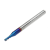 Fraise à bout sphérique à 4 flûtes en carbure de tungstène NACO enduite 2R0.2-8R2.0 HRC65 fraise en bout