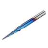 Fraise à nez sphérique Drillpro NACO-blue 2 cannelures R0.25 / R0.5 / R0.75 / R1.0 * 30.5 * D6 * 75 Fraise