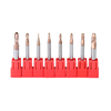 Fraise en carbure à nez de bille 2 cannelures R0.5-3mm AlTiN revêtement fraise en bout HRC58 outil CNC