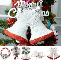 Fête de Noël décoration de la maison blanc peint à la main arbre ornement pendentif porte pendaison enfants cadeau