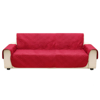Fuchsia 1/2/3 Seat Pet Sofa Couch Protector Cover Tapis anti-dérapant imperméable amovible