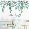 FX82118 vie verte vignes vertes feuilles autocollant mural chambre salon fond décoration murale maison Art décalcomanie