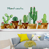 FX82119 dessin animé vert Cactus mur autocollant Art pépinière chambre denfants décoration décor à la maison
