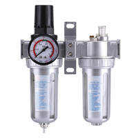 G1 / 4 3/8 Régulateur de filtre à air comprimé pneumatique Lubrificateur Filtre à eau séparateur séparateur h