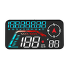 G12 Car HUD Display GPS Speedometer Speed Warning Universal Head-Up Display GPS HUD Digital Speedometerfor All Cars Bi