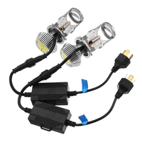 G6 H4 voiture LED projecteur phares ampoule avec réflecteur tasse haute faible faisceau combiné IP65 étanche 70W 8000LM