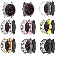 Galvanoplastie Demi-pack TPU Montre Case Watch Cover Housse de protection pour Garmin Forerunner745