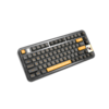 GAMAKAY GK75 Transparent Mechanical Keyboard Gasket 80 Keys RGB Hot Swappable Gateron G Yellow Pro Switch Triple Mode bl