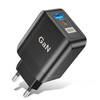[GaN Tech] Uslion 65 W 2 ports USB PD chargeur double 33 W USB-A PD3.0 QC3.0 PPS chargeur mural à charge rapide adaptate