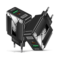 [GaN Tech] Uslion 65W 2 ports USB PD chargeur double 33W USB-A PD3.0 QC3.0 chargeur mural à charge rapide adaptateur pri
