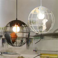 Globe lustre moderne créatif pour restaurant bar table café salon de thé lumière