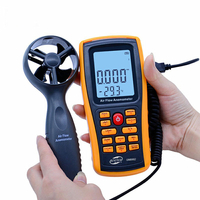 GM8902 0-45M / S Anémomètre numérique Compteur de vitesse du vent Volume dair Testeur de température ambiante avec