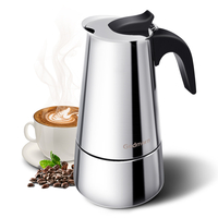 Godmorn Cuisinière Machine à expresso Moka Pot Percolateur Cafetière italienne 300 ml/10 oz/6 tasses Classic Cafetière e