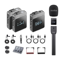 Godox MoveLink M1 M2 Système de microphone Lavalier sans fil professionnel 2, 4 GHz avec clip magnétique pour caméra PC M