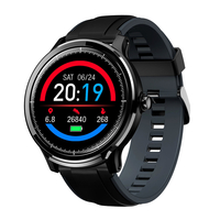 GOKOO SN80 Écran tactile complet de 1, 3 pouces Fréquence cardiaque Moniteur doxygène sanguin Cadran de montre perso