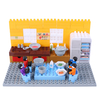 Goldkids HJ-35008A 124 PCS Cuisine Série Rectangulaire Fourre-Tout Seau DIY Assemblage Blocs Jouets pour Enfants Cadeau