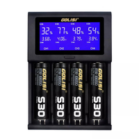 GOLISI i4 LCD Affichage à lécran Recharge USB Intelligent 2A Rapide Batterie Chargeur Li-ion NIMH Batteries
