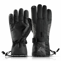 GOLOVEJOY SK02 Gants de Ski Hiver Vélo En Plein Air Coupe-Vent Étanche Poche Écran Tactile Antidérapant En Peluche Chaud